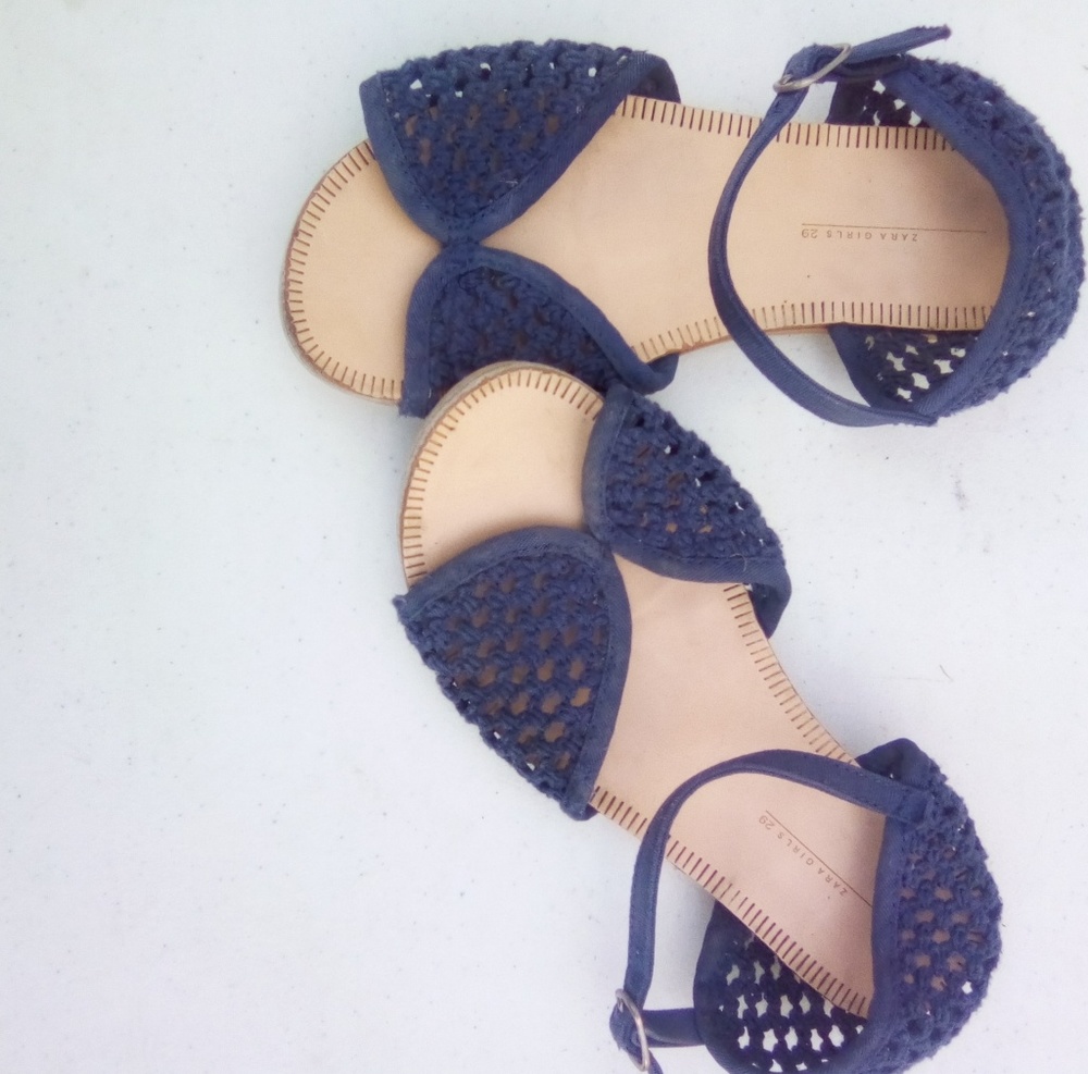 Zara kids blue sandals